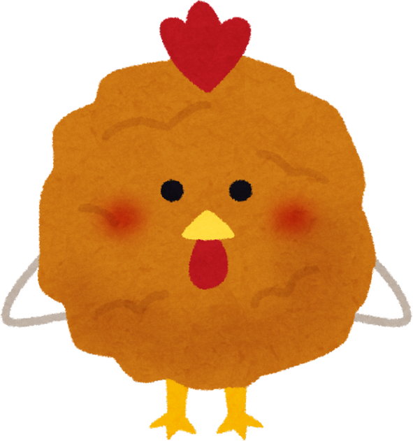 Cute Fried Chicken Character Illustration